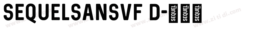 SequelSansVF D字体转换